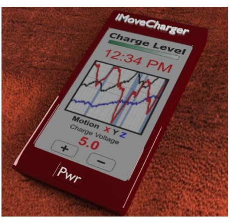iMoveCharger е зарядно за iPhone, използващо движение
