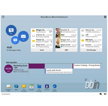 BlackBerry Blend ще доведе BlackBerry 10 OS на големия екран на компютъра или таблета Ви