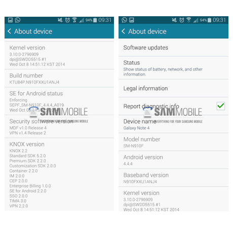 Galaxy Note 4 получава ъпдейт, подобряващ живота на батерията