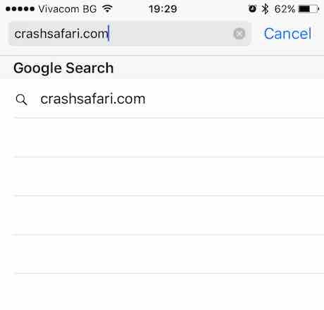 Внимание: Потребители масово споделят линк, който срива Safari на iPhone