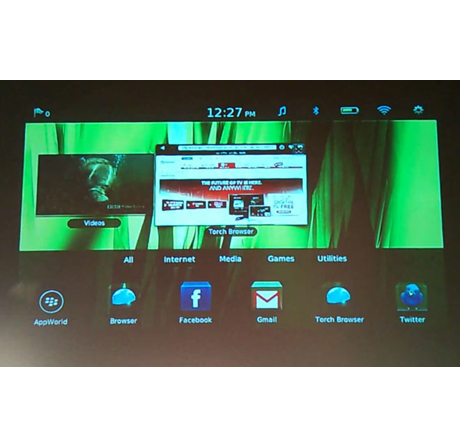Демонстрация на BlackBerry PlayBook