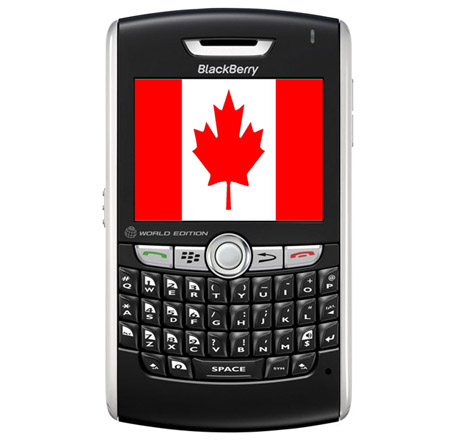Пазарният дял на BlackBerry в Канада е 42%