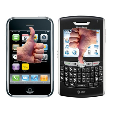 Собствениците на iPhone и iPad са оптимисти, а на BlackBerry – песимисти
