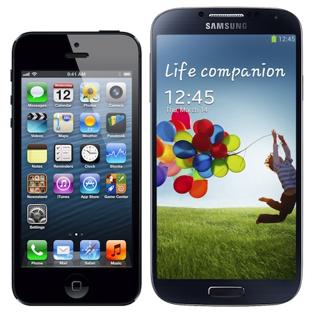 Дисплеят на Galaxy S4 консумира два пъти повече енергия от този на iPhone 5