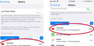 YouTube приложението за iOS изтощава батерията на някои iPhone потребители