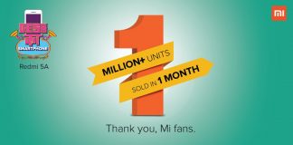 Xiaomi са продали над 1 милион Redmi 5A за по-малко от месец в Индия