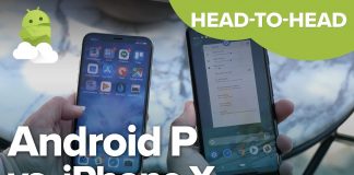 Сравнение на жестовете в Android P и iPhone X