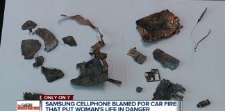 Смартфон на Samsung се е самозапалил в автомобил на жена. Успяла е да избяга навреме
