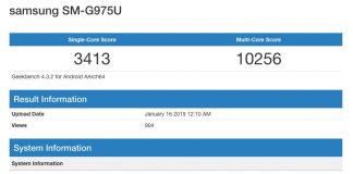 Galaxy S10 Plus с 3413 точки в single-core и 10 256 точки в multi-core теста