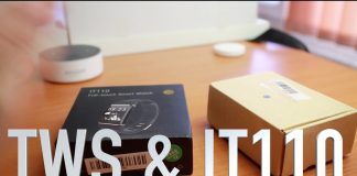 True Wireless Bluetooth слушалки и IT110 умен часовник от TomTop