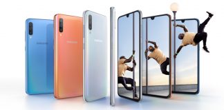 Samsung представиха Galaxy A70 с вграден в дисплея сензор за пръстови отпечатъци, 32MPx камери и супер бързо зареждане