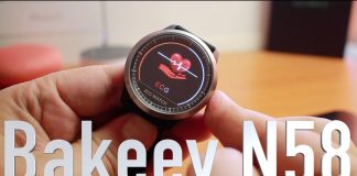 Bakeey N58 PPG + ECG умният часовник е хубав и евтин