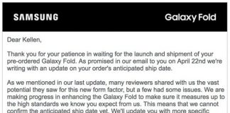 Samsung все още работят над Galaxy Fold. Ако не се справят до края на месец май, ще отменят поръчките